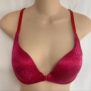 Victoria’s Secret Wire Push Up Style Red Pink 34B
